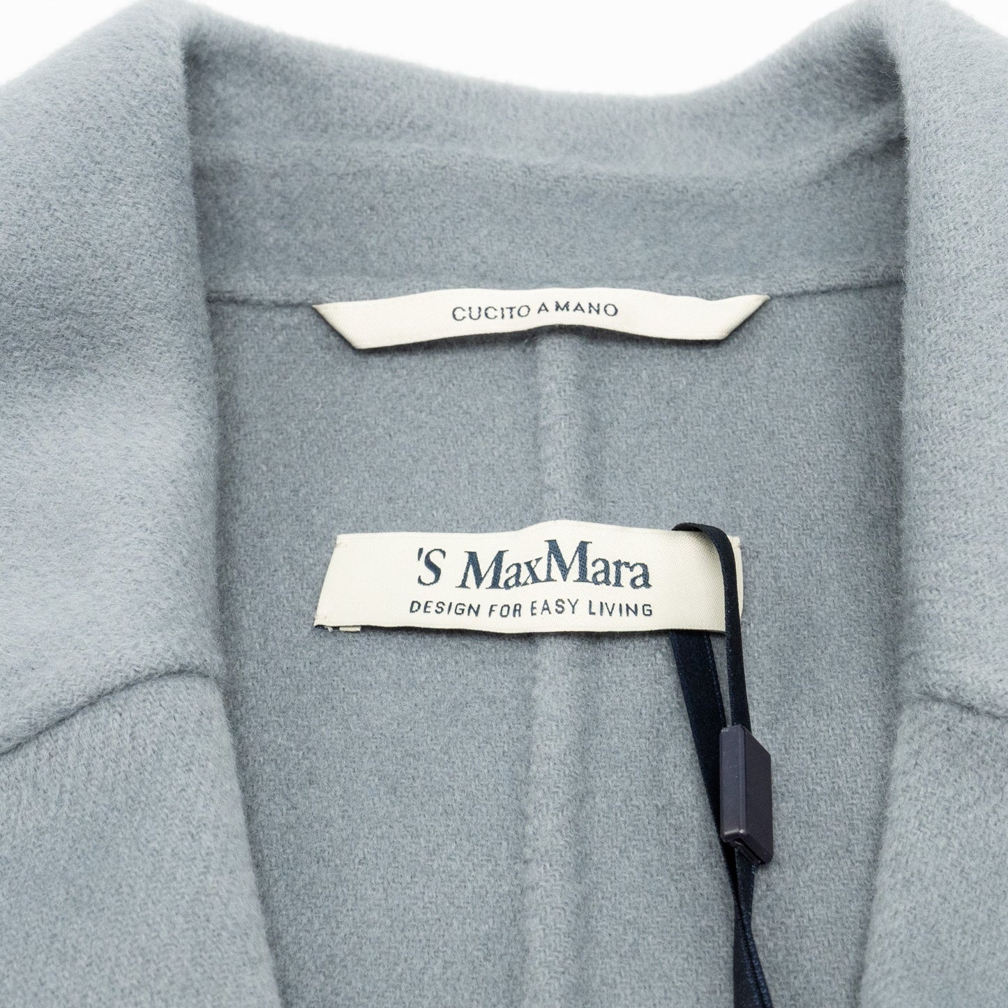 ‘S MaxMara Size 40 Audrey Day Coats Virgin Wool Light Grey