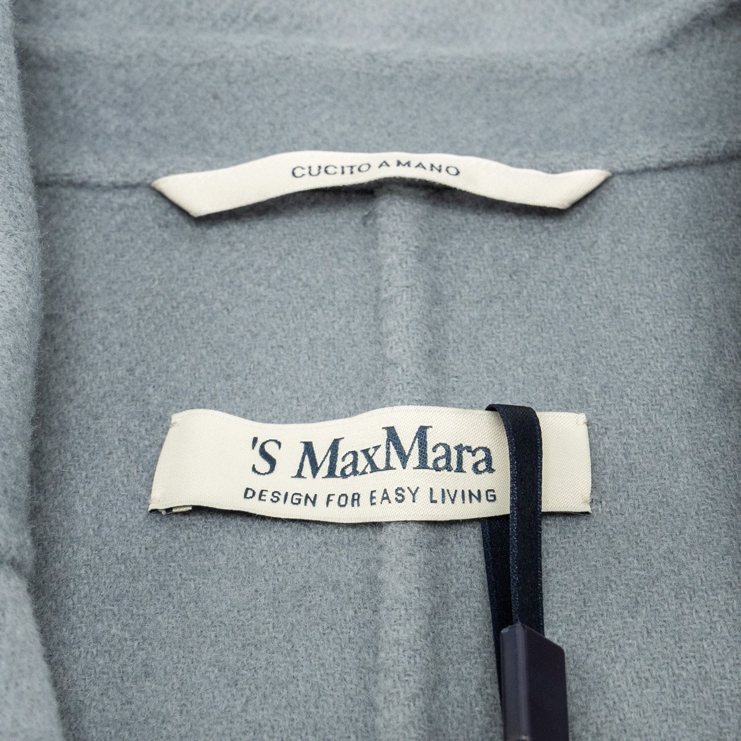 ‘S MaxMara Size 40 Audrey Day Coats Virgin Wool Light Grey