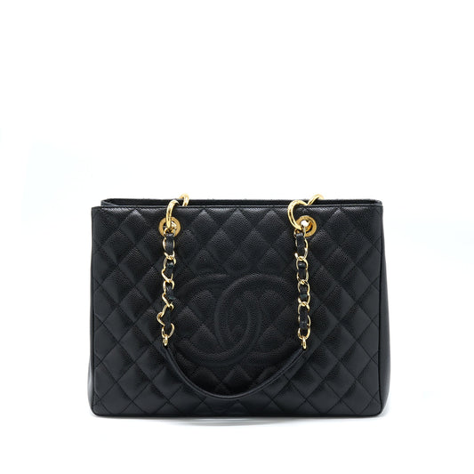 Chanel Grand Shopping Tote Bag Caviar Black GHW