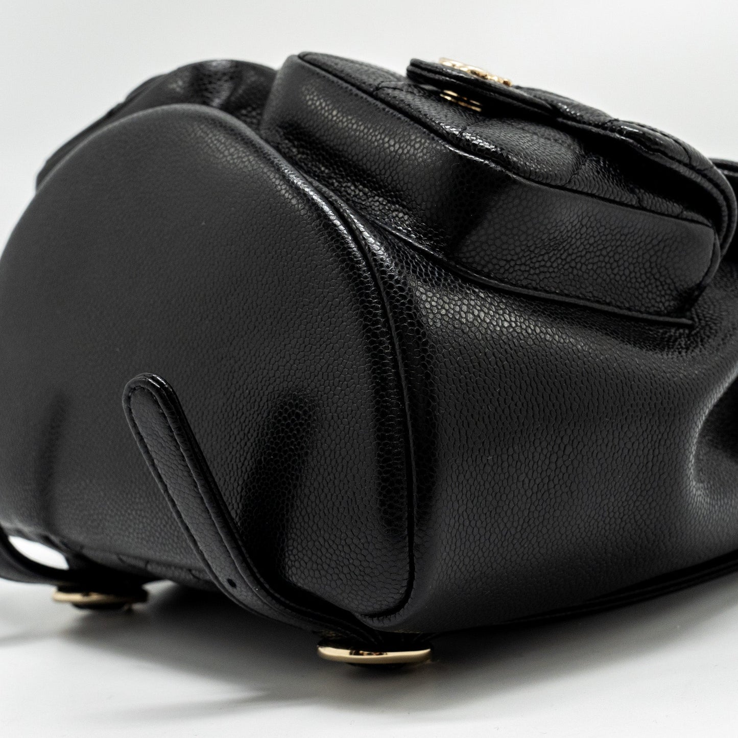 Chanel Triple Pack Duma Backpack Caviar Black LGHW (Microchip)