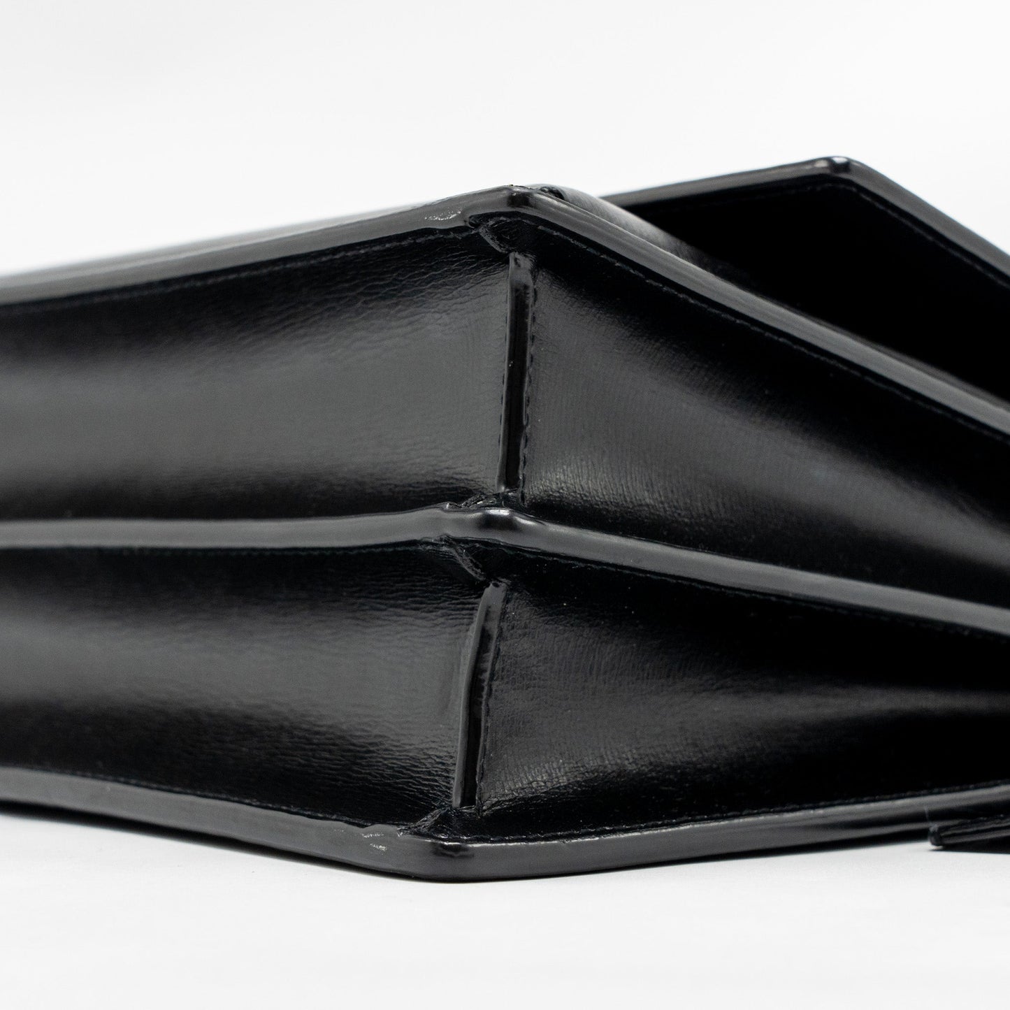 Saint Laurent/YSL Medium Sunset Bag Smooth Leather Black GHW