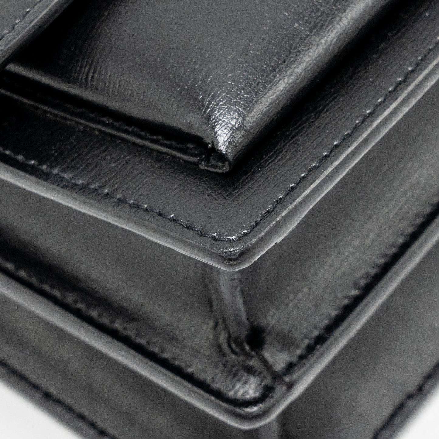 Saint Laurent/YSL Medium Sunset Bag Smooth Leather Black GHW