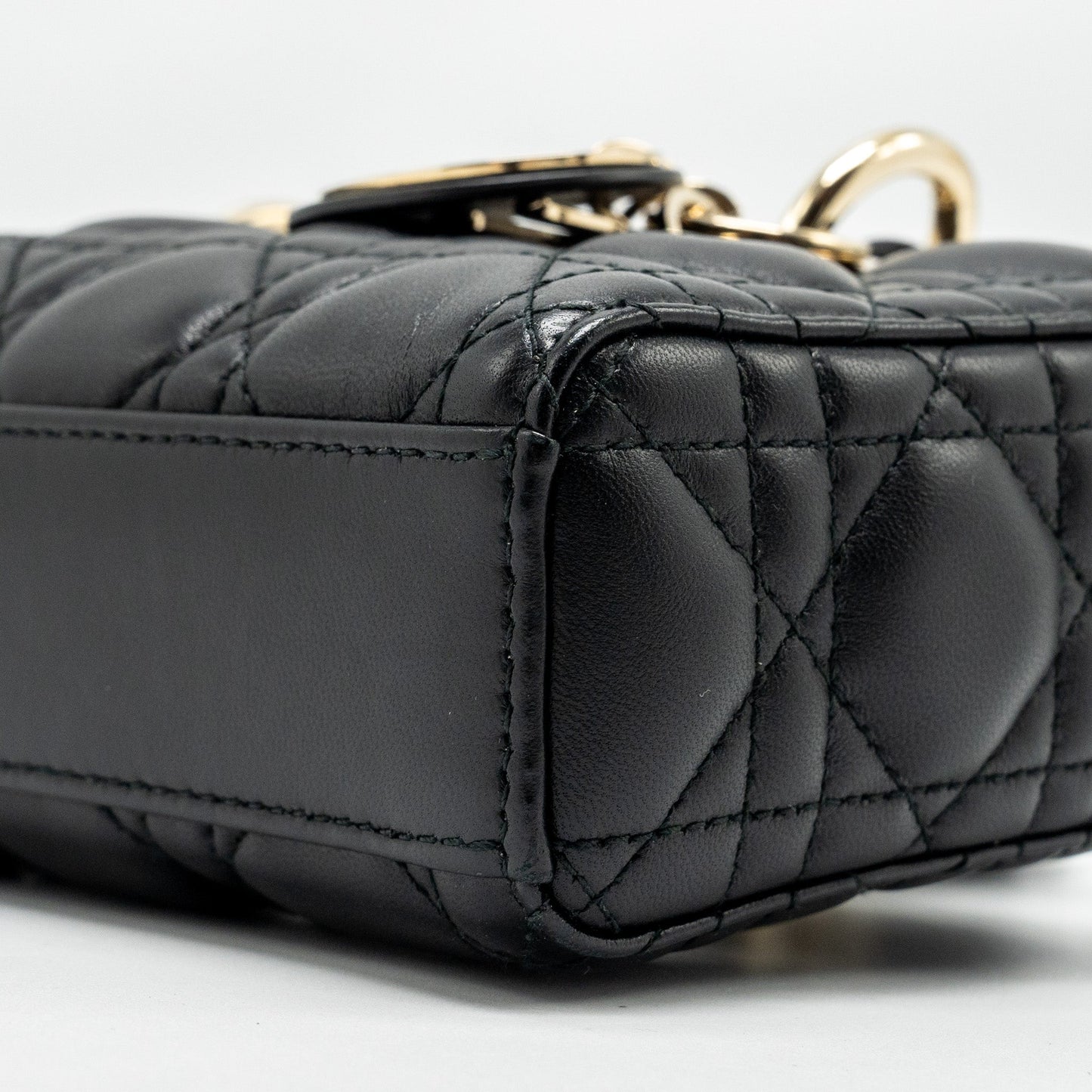 Dior lady D-Joy Small  Bag Lambskin Black LGHW