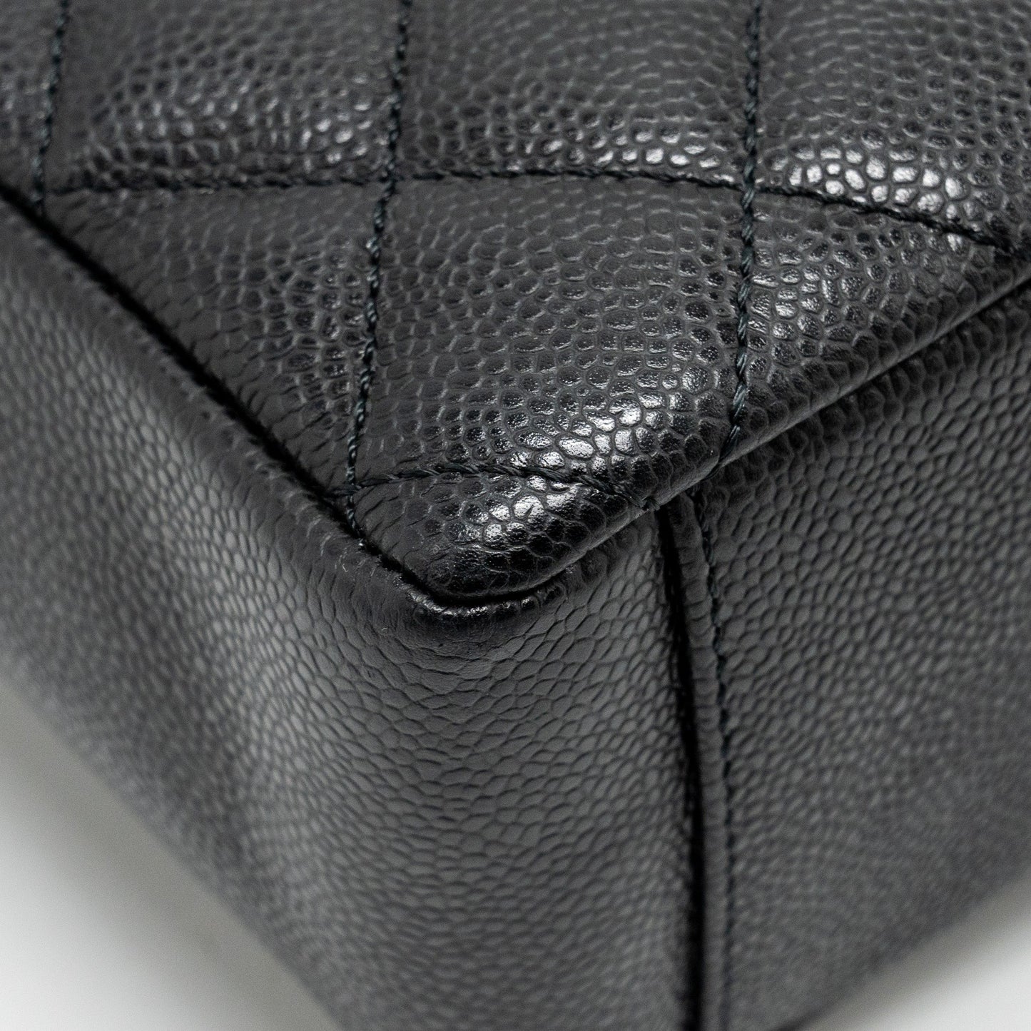 Chanel Petit Shopping Tote Bag Caviar BLACK GHW