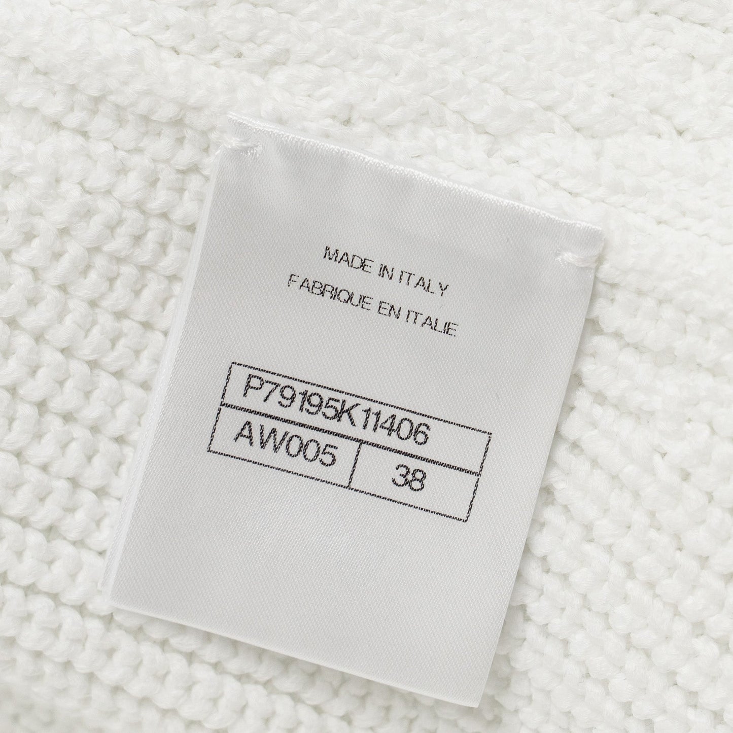 Chanel Size 38 25P Jacket Cotton/Mixed Fibres White SHW