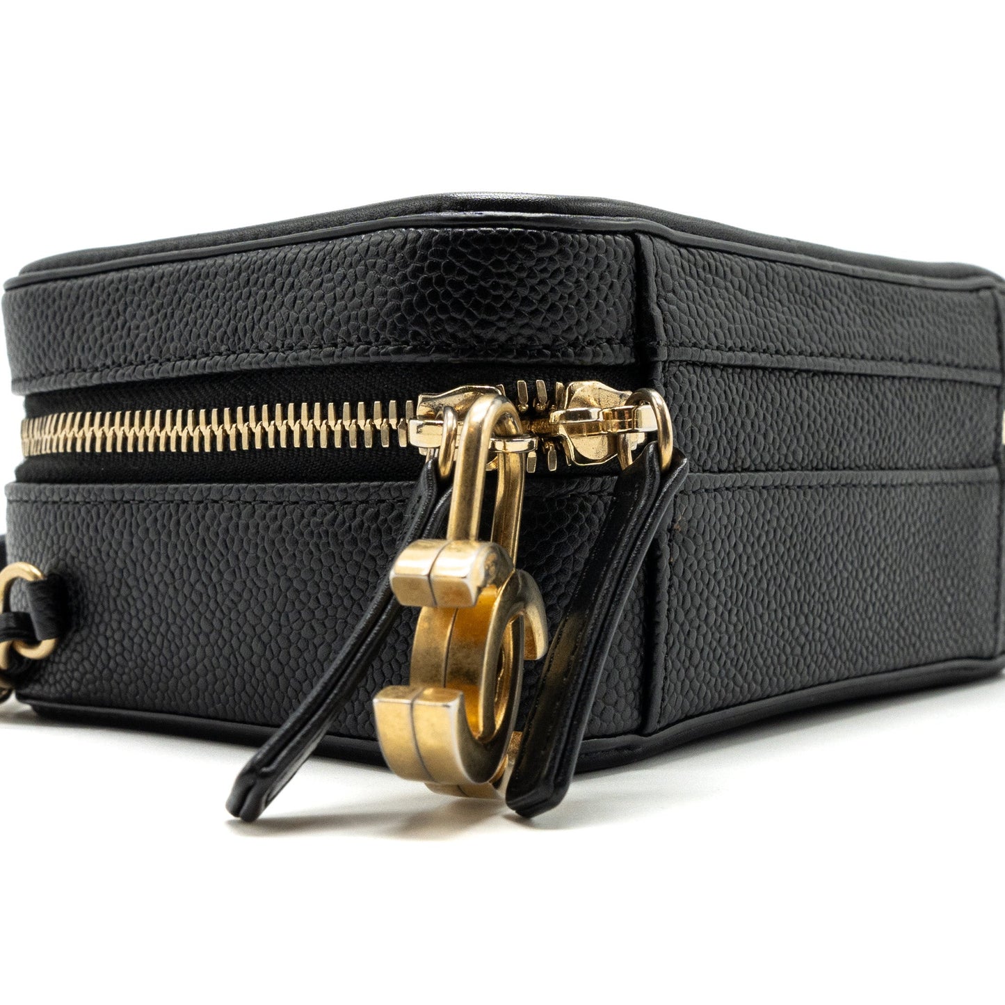 Chanel mini filigree vanity case Caviar black GHW