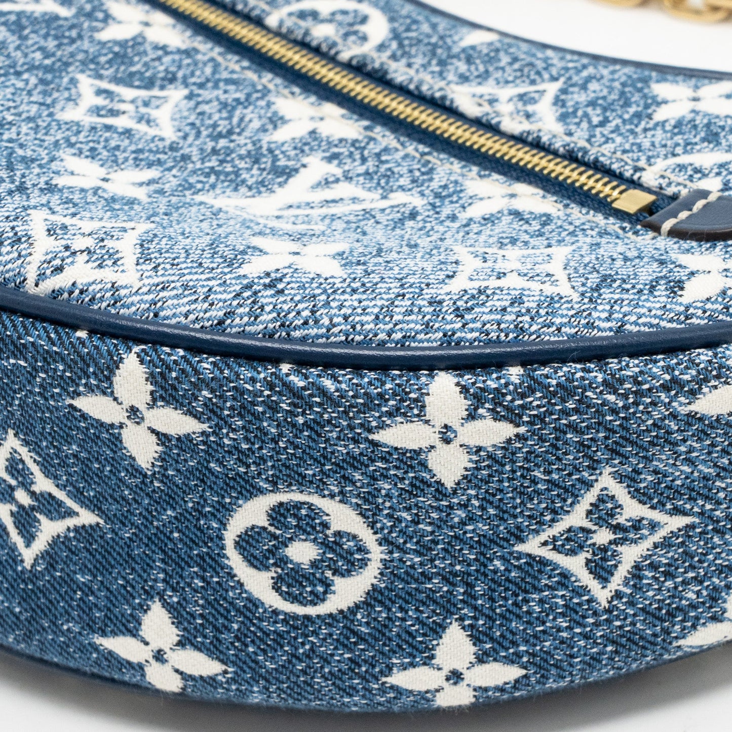 Louis Vuitton loop bag denim blue GHW