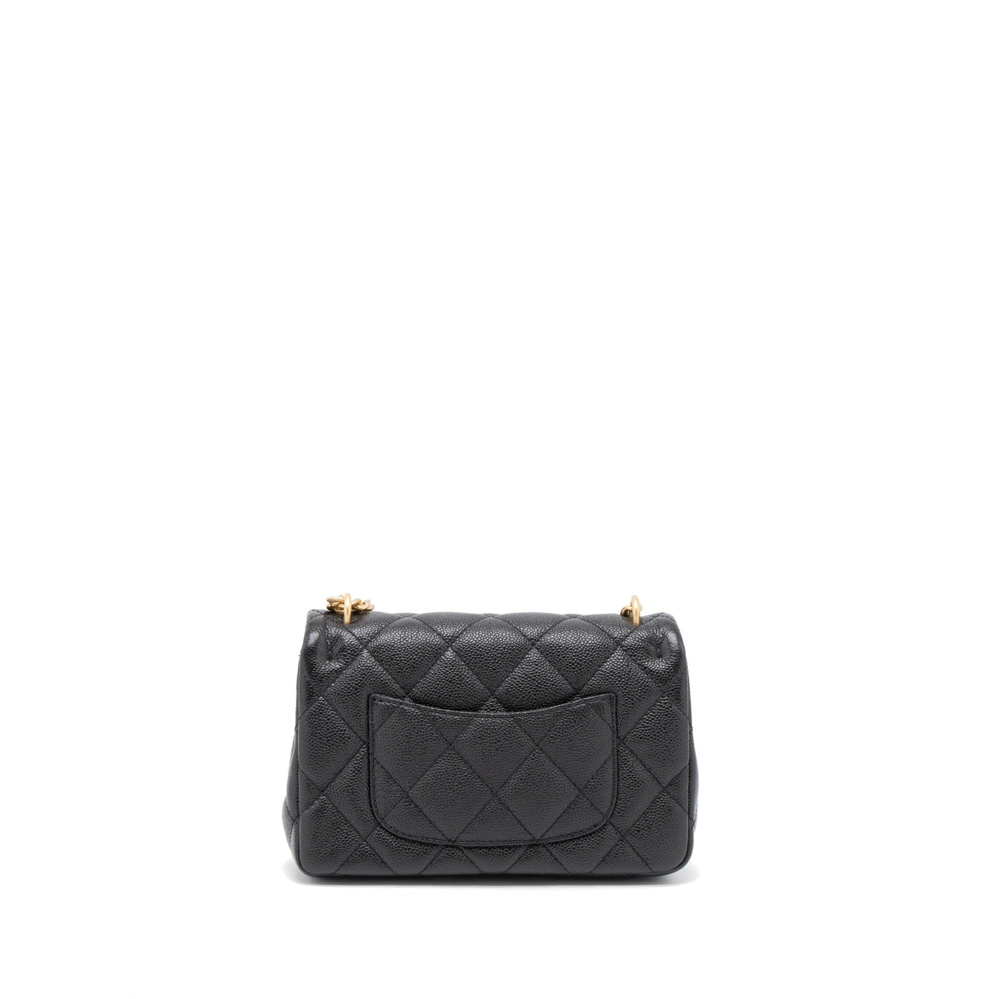 Chanel 23P Mini Coco Love Flap Bag Caviar Black GHW (Microchip)