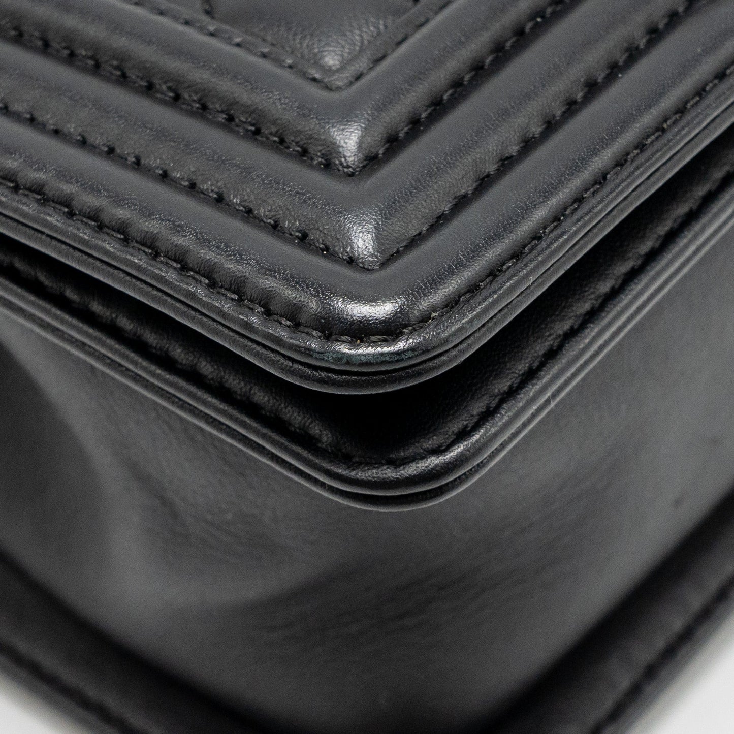 Chanel Small Boy Bag Calfskin Black SHW