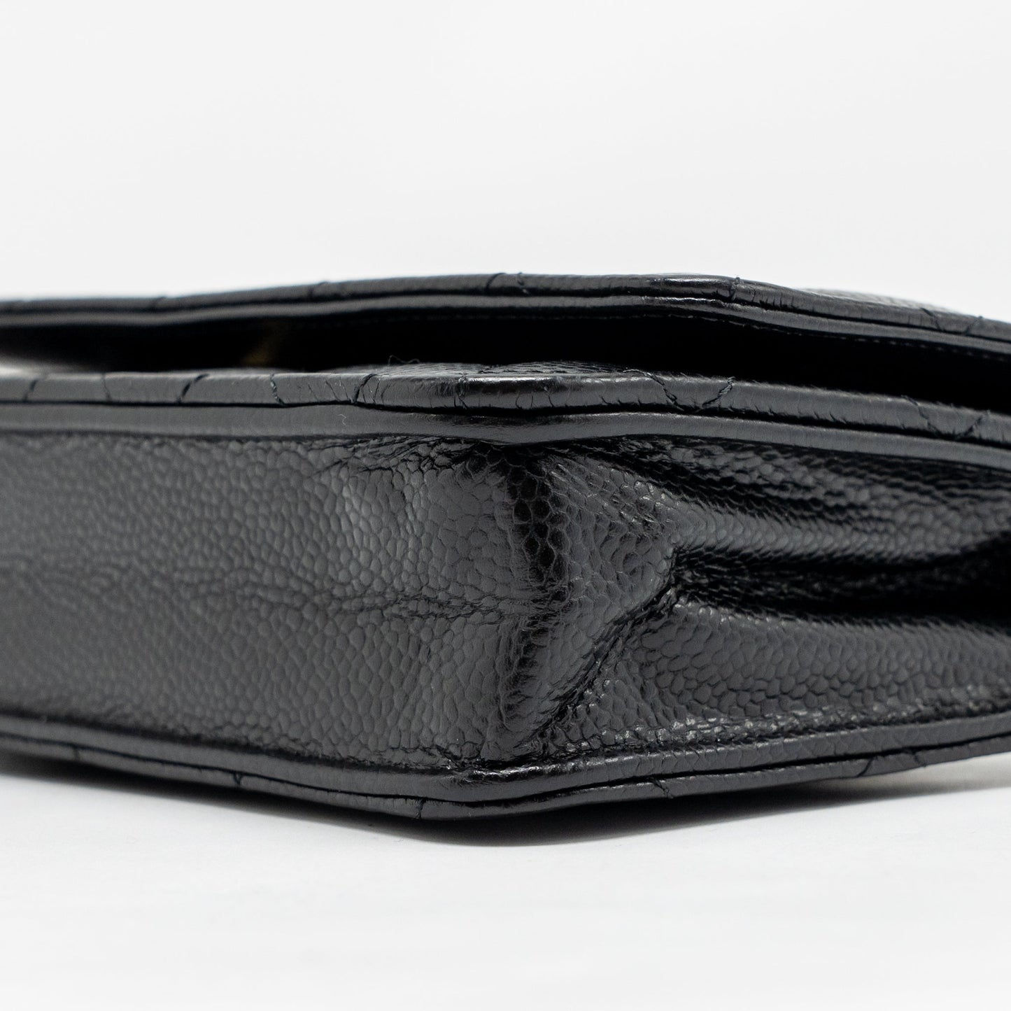Chanel Classic Wallet On Chain Caviar Black GHW (microchip)