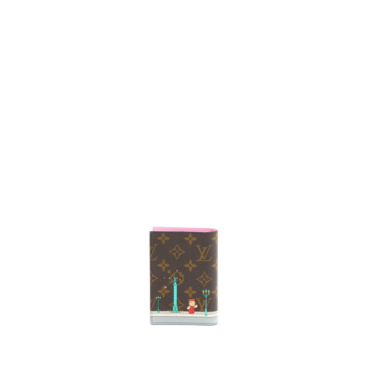 Louis Vuitton Vivienne Holidays Passport Cover Monogram Canvas (New Version)