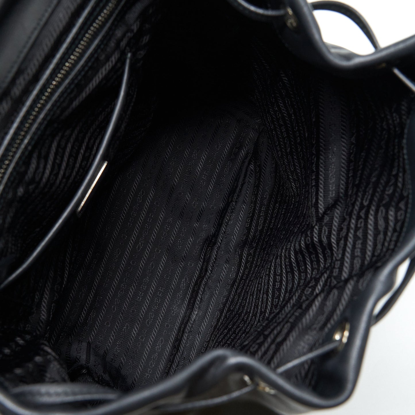 Prada Zainetto Backpack Soft Calfskin Black SHW