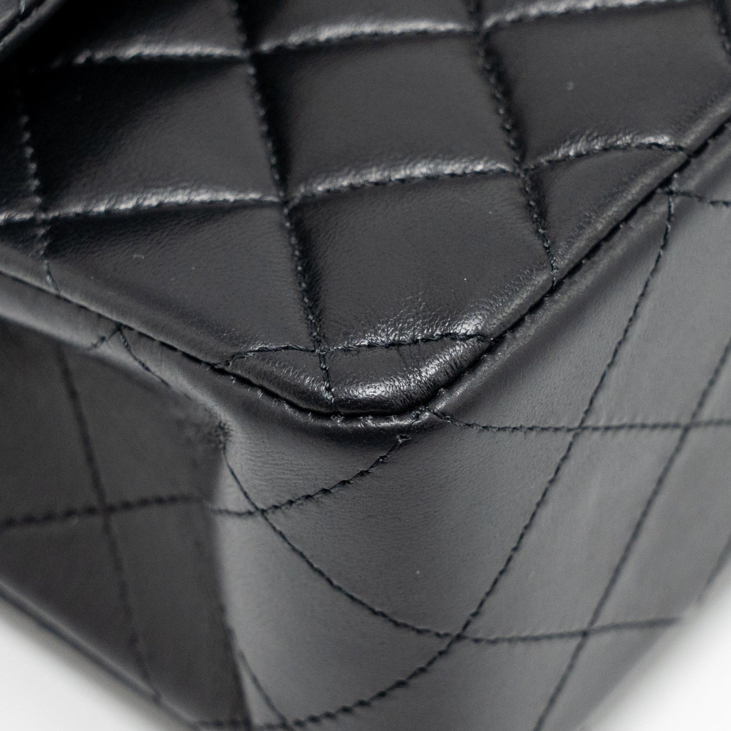 Chanel small Classic Double Flap Bag Lambskin Black GHW