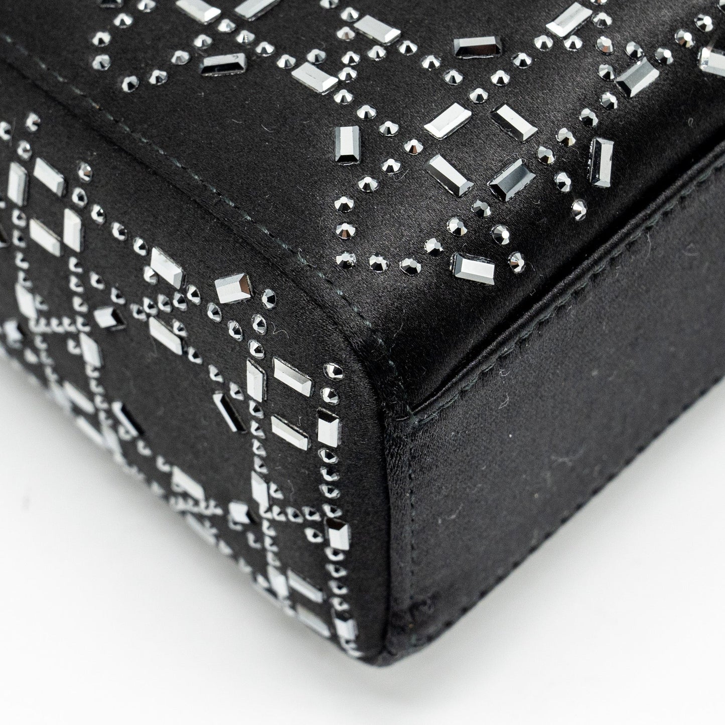 Dior Mini Lady Dior Stain Crystal Black SHW