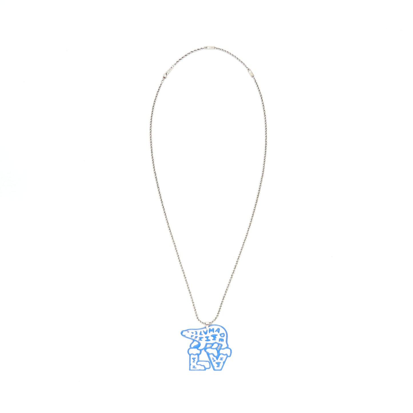 Louis Vuitton × Nigo Mountain Bear Silver Necklace