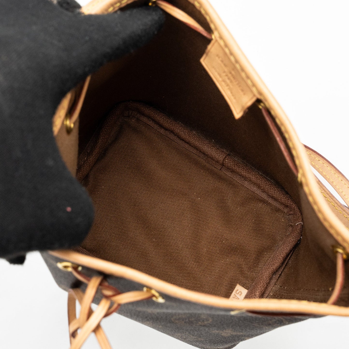 Louis Vuitton Nano Noe Monogram Canvas GHW