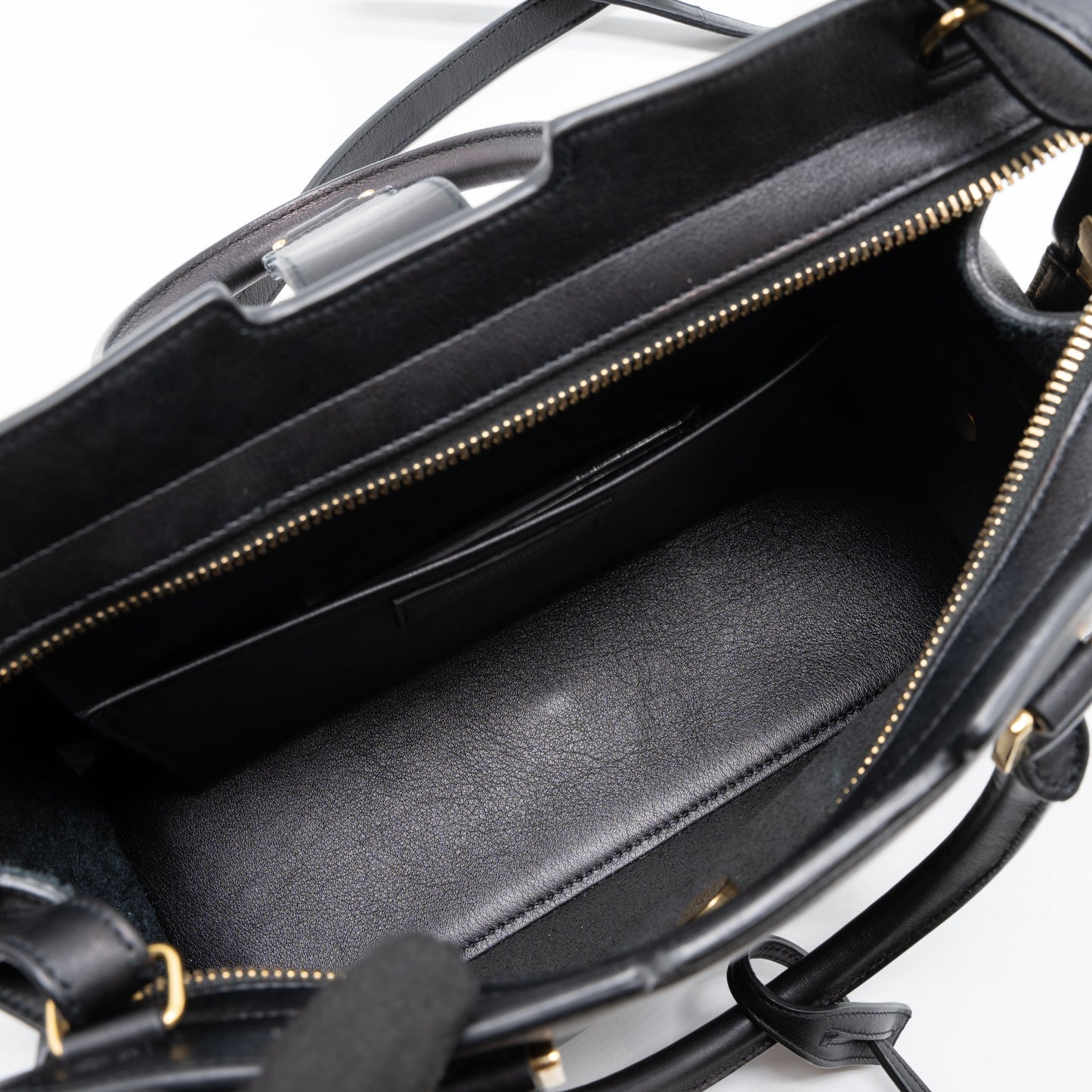 Saint Laurent Cabas Tote Calfskin Black GHW