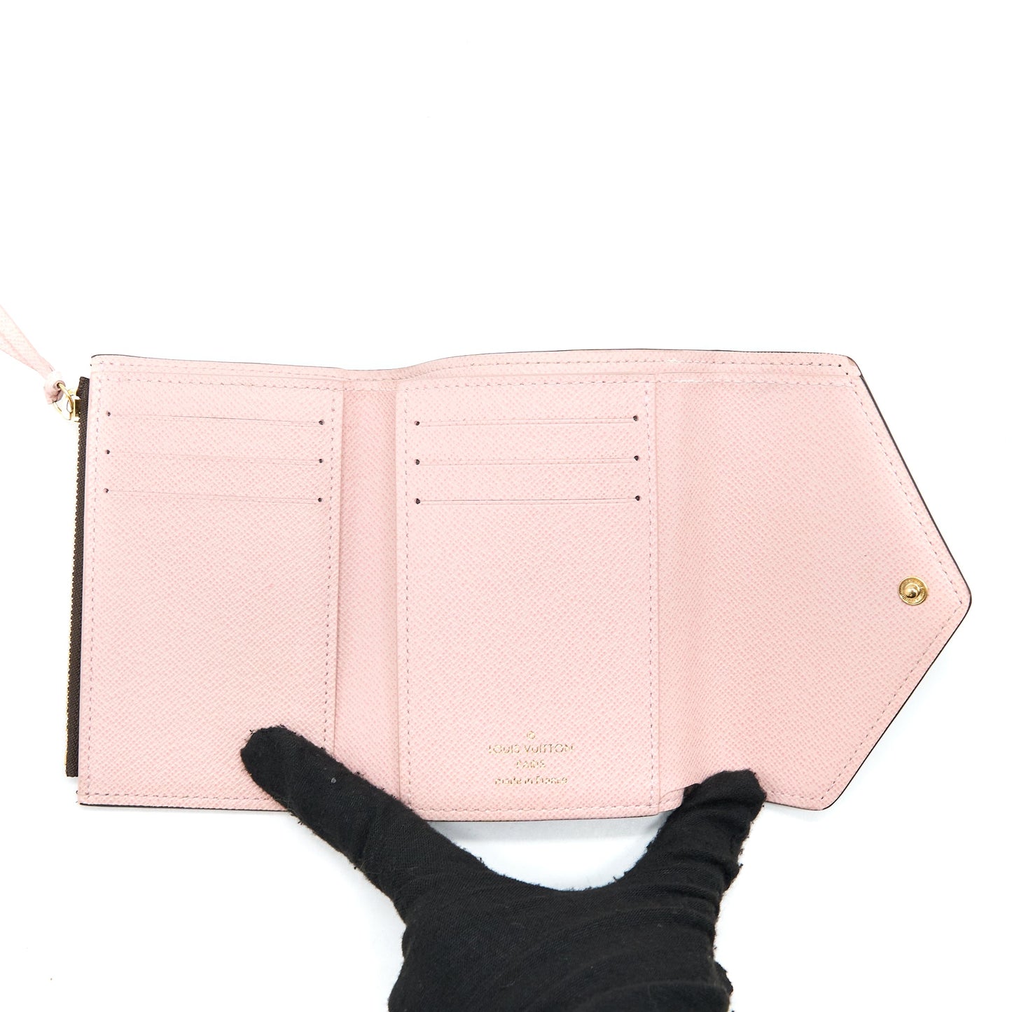 Louis Vuitton Victorine Wallet Monogram Canvas Rose Ballerine GHW