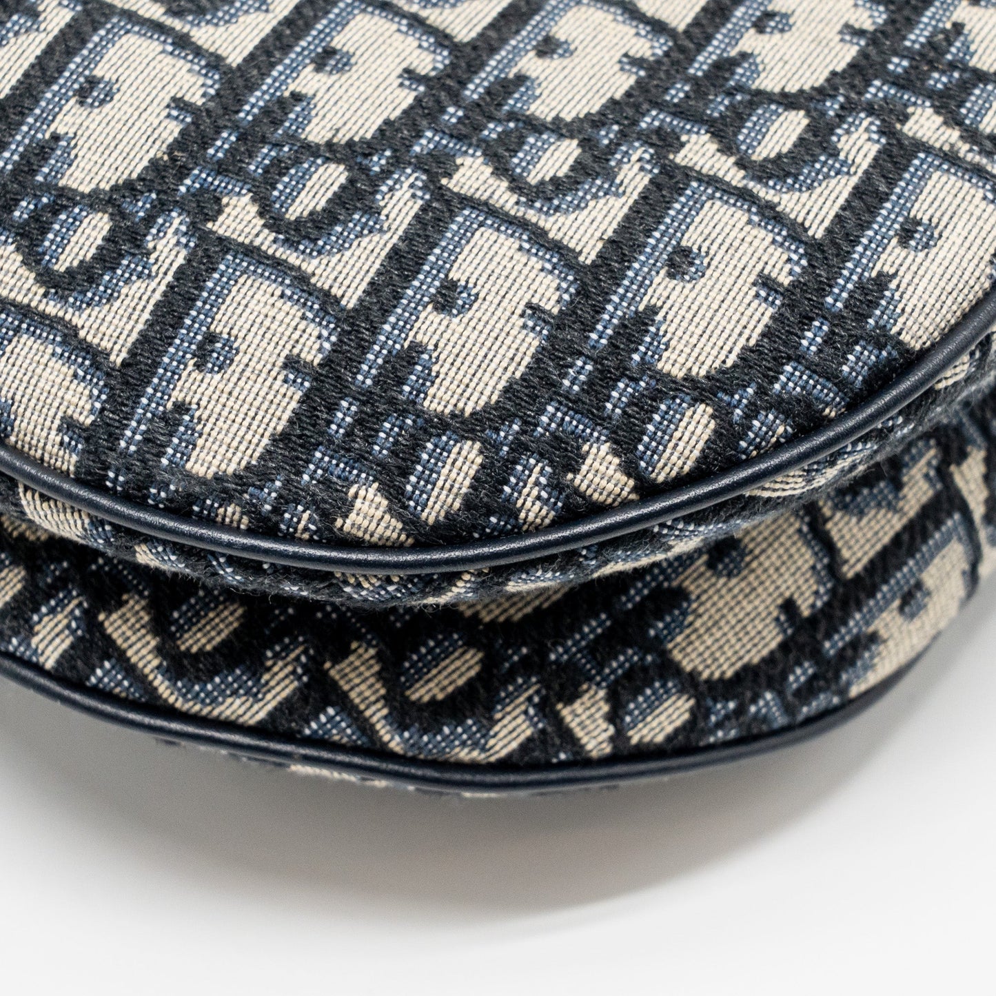 Dior Medium Saddle Bag Oblique Canvas Blue GHW
