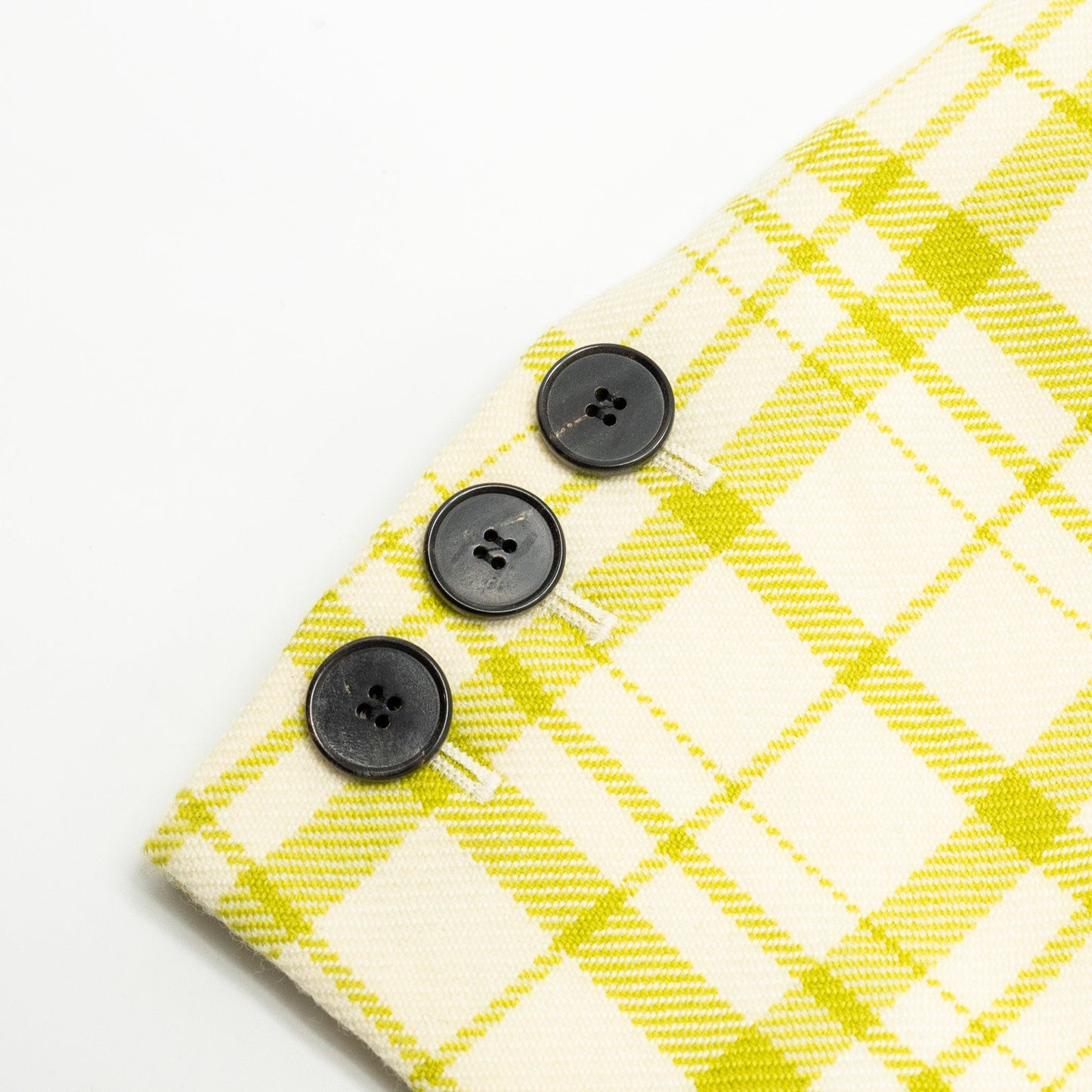 Dior Size 34 Pop Check Blazer Virgin Wool Light Green/White