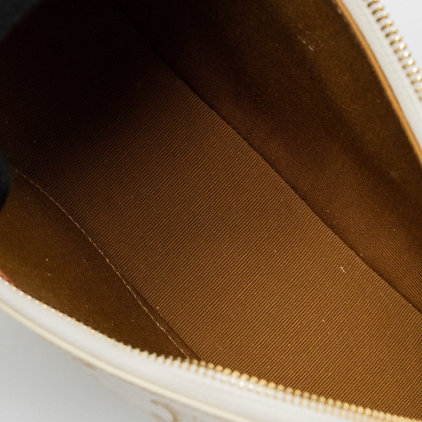 Celine Ava Bag Triomphe Canvas/Calfskin White GHW
