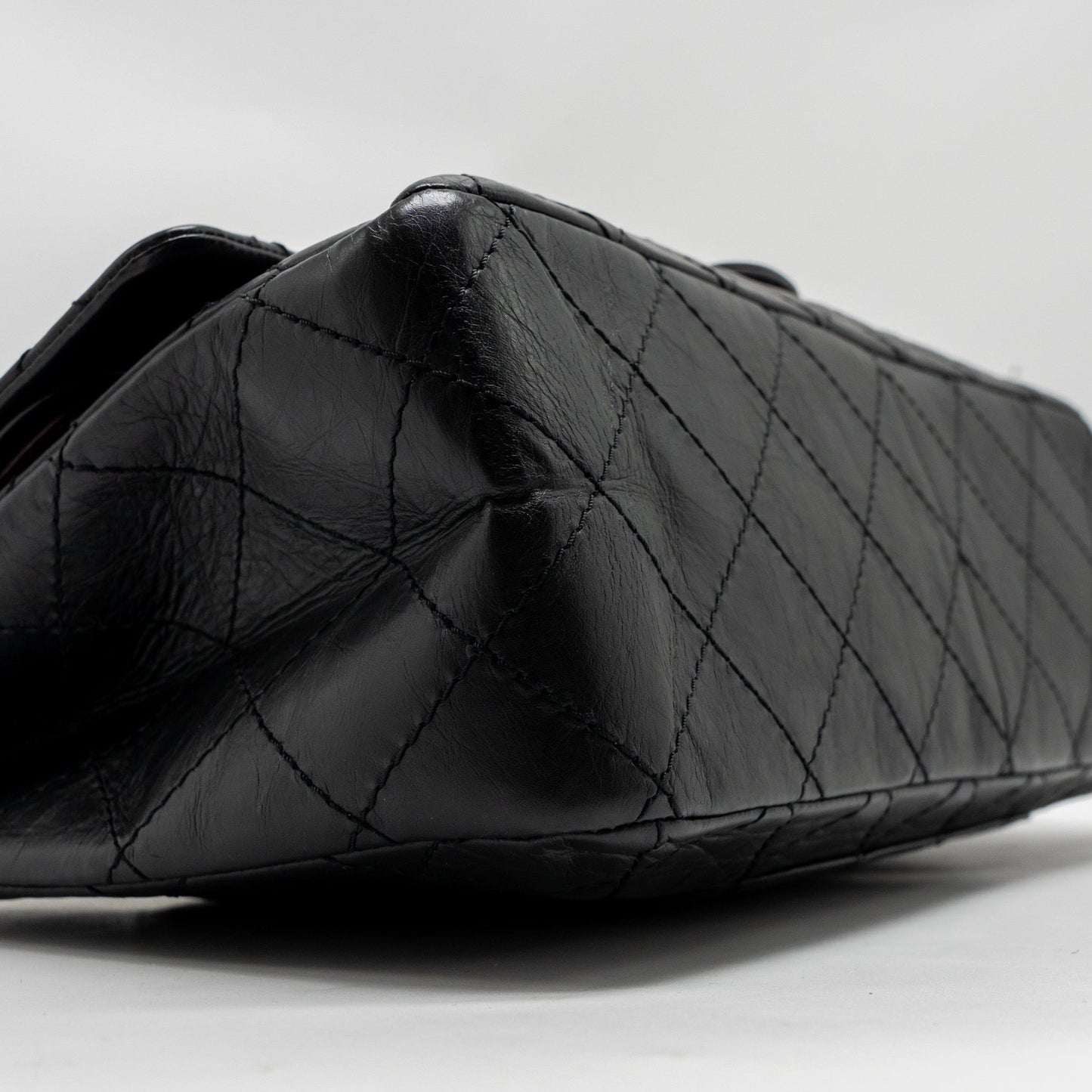 Chanel Maxi 2.55 Reissue Double Flap Bag Aged Calfskin Black GHW