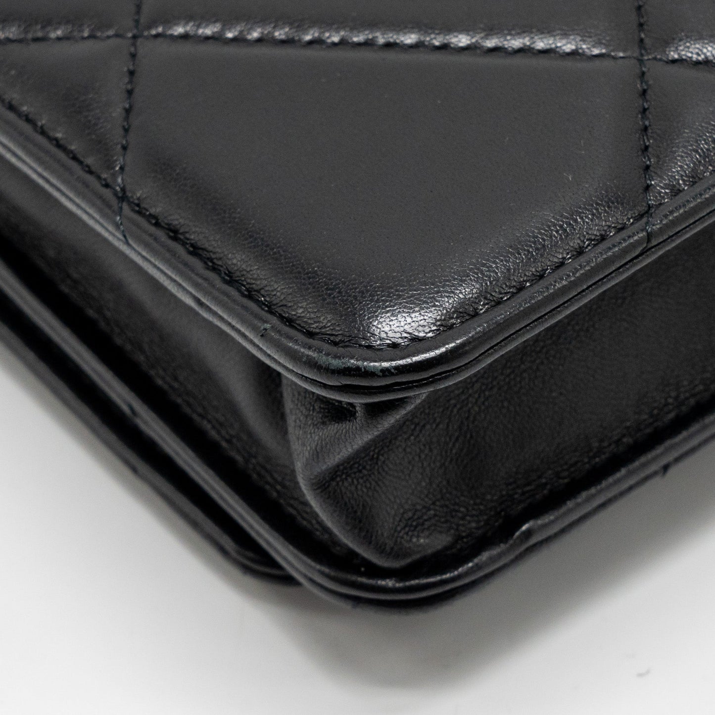 Chanel 19 Wallet On Chain Lambskin Black Multicolour Hardware