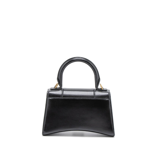 Balenciaga Hourglass XS Calfskin Black GHW