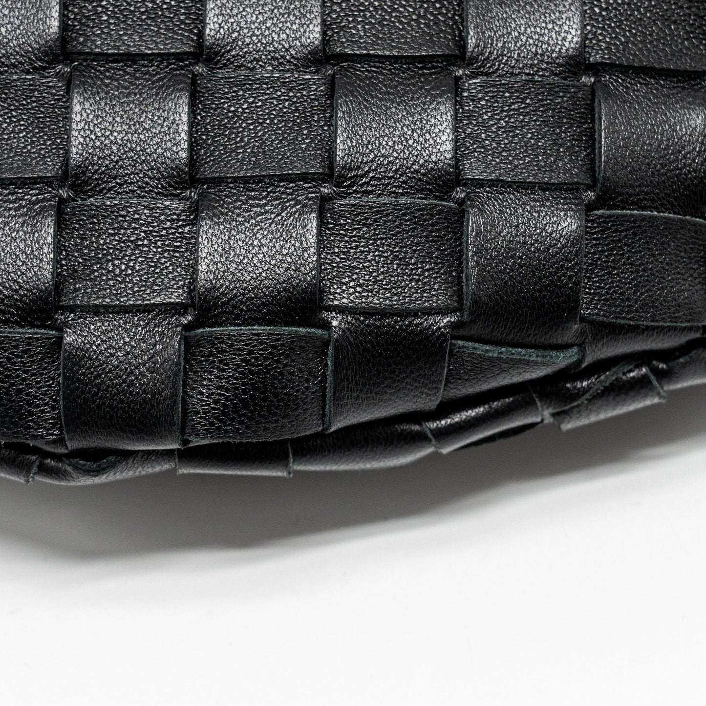 Bottega Veneta Medium Turn Pouch Lambskin Black GHW
