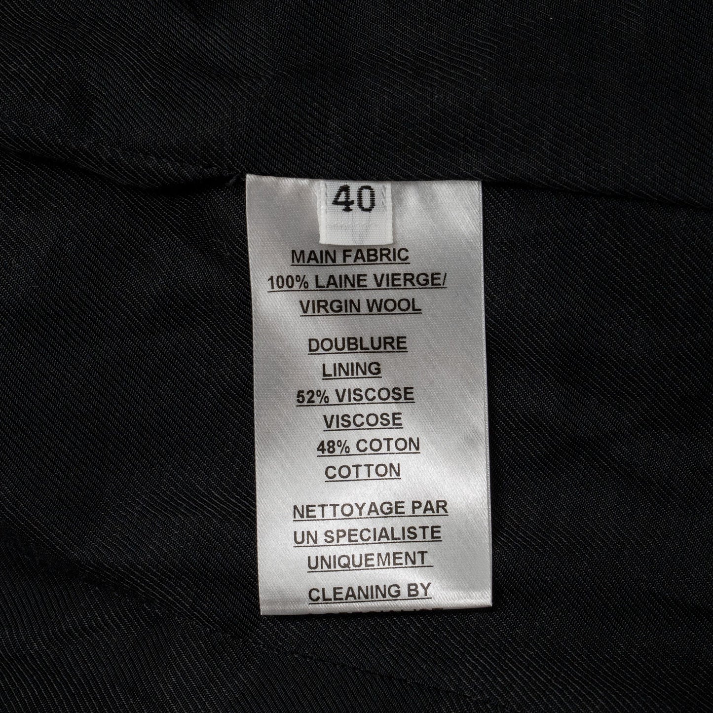 Balmain Size 40 Classic Jacket/Blazer Gold Button Navy Virgin Wool