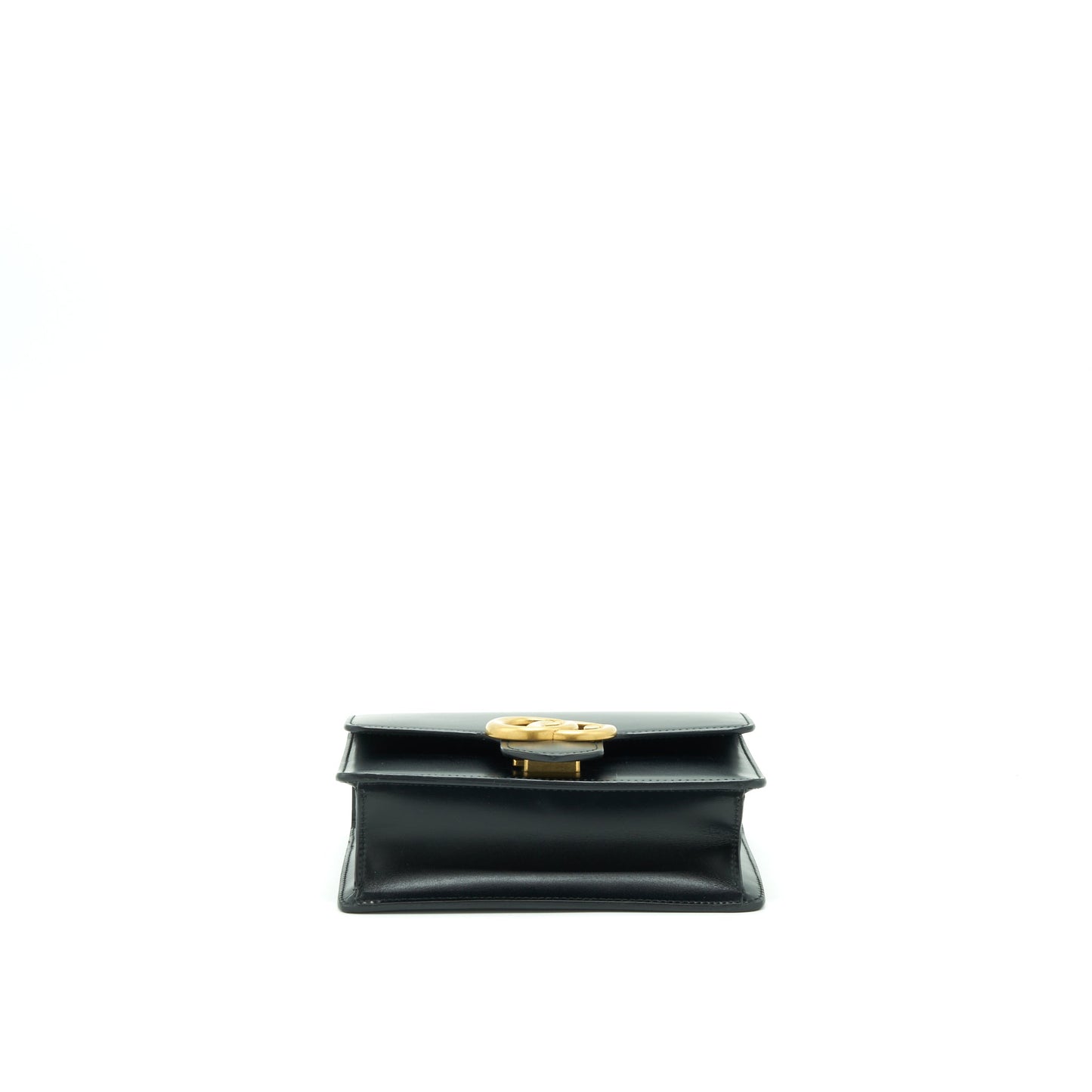 Gucci GG Flap Bag Box Calfskin Black GHW