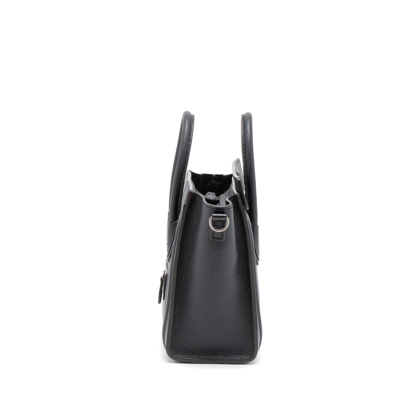 Celine Nano Luggage Bag Calfskin Black SHW