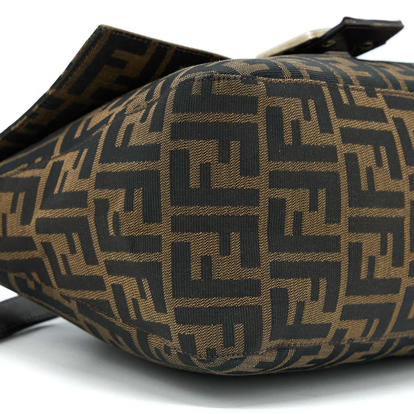 Fendi Vintage Baguette Bag FF Jacquard Fabric SHW