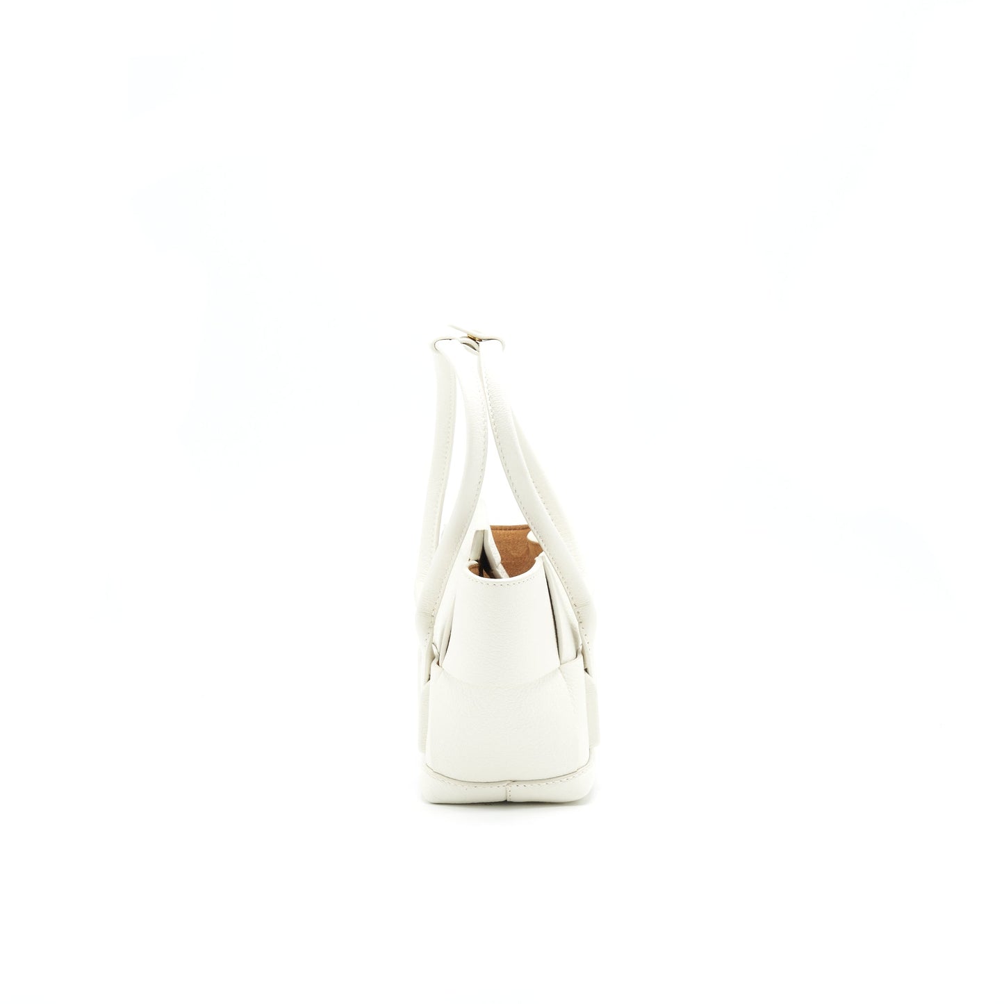 BOTTEGA VENETA MINI ARCO BAG WHITE