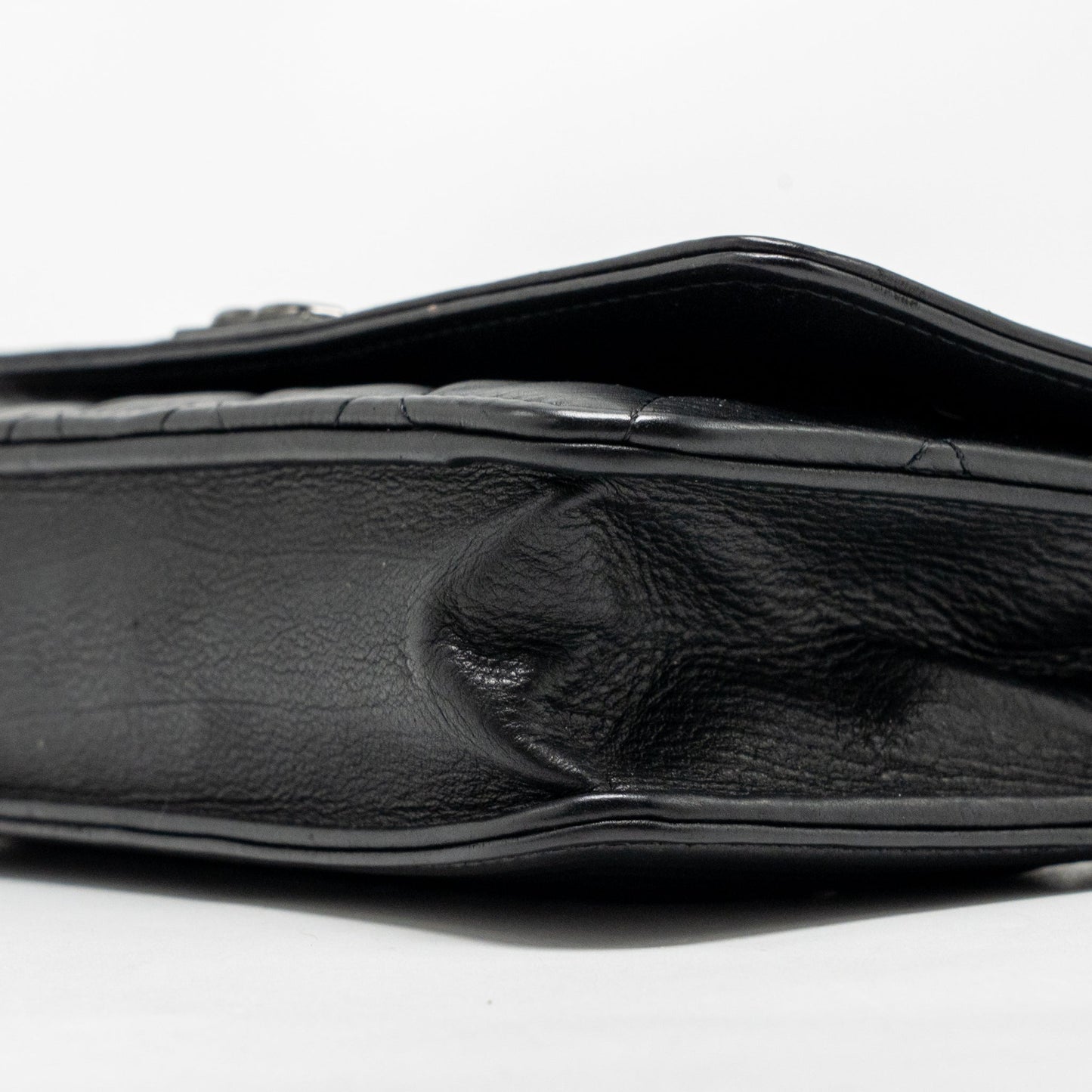 Chanel boy wallet on chain calfskin black with black hardware