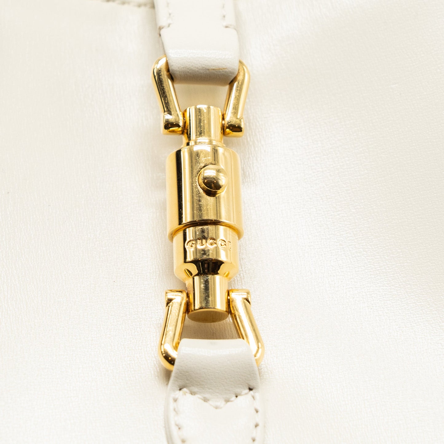 Gucci Jackie 1961 Mini Shoulder Bag Calfskin White GHW