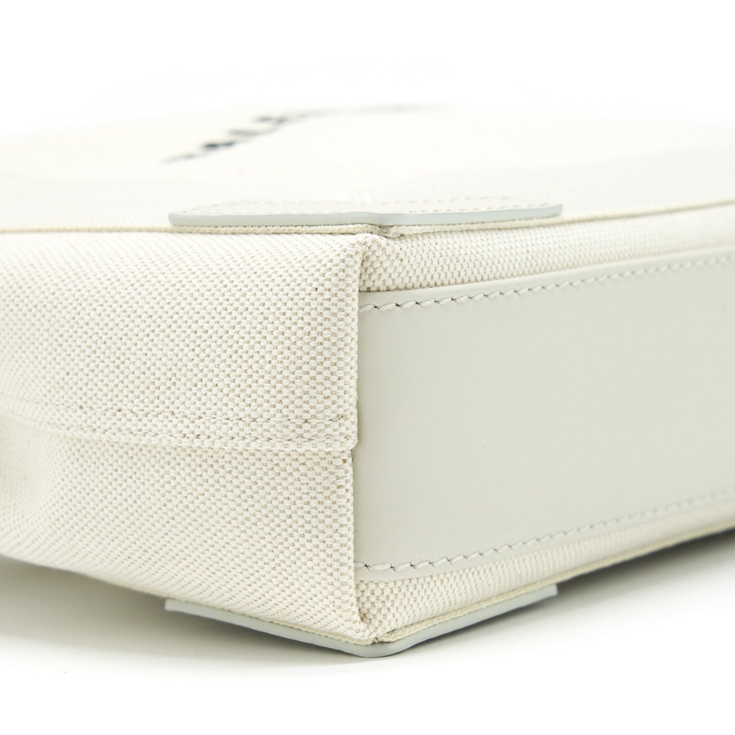 Balenciaga Cabas Fabric/Leather Off white SHW