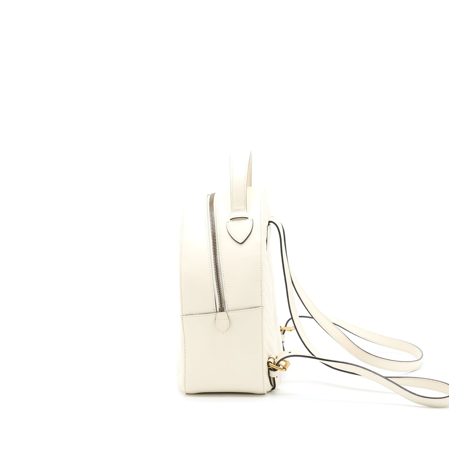 Gucci GG Marmont Backpack Calfskin White GHW