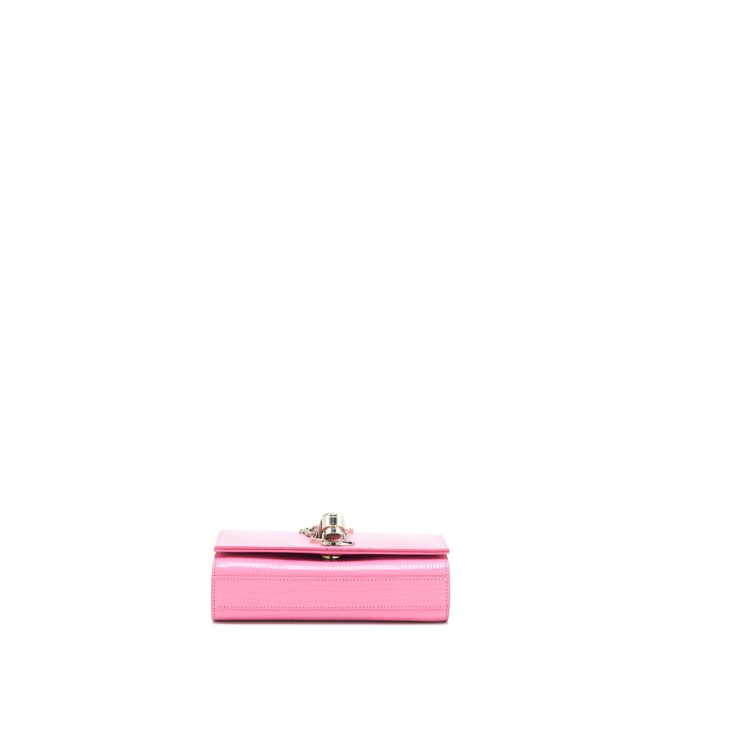 Saint Laurent / YSL Mini Kate Tassel Embossed Calfskin Pink SHW