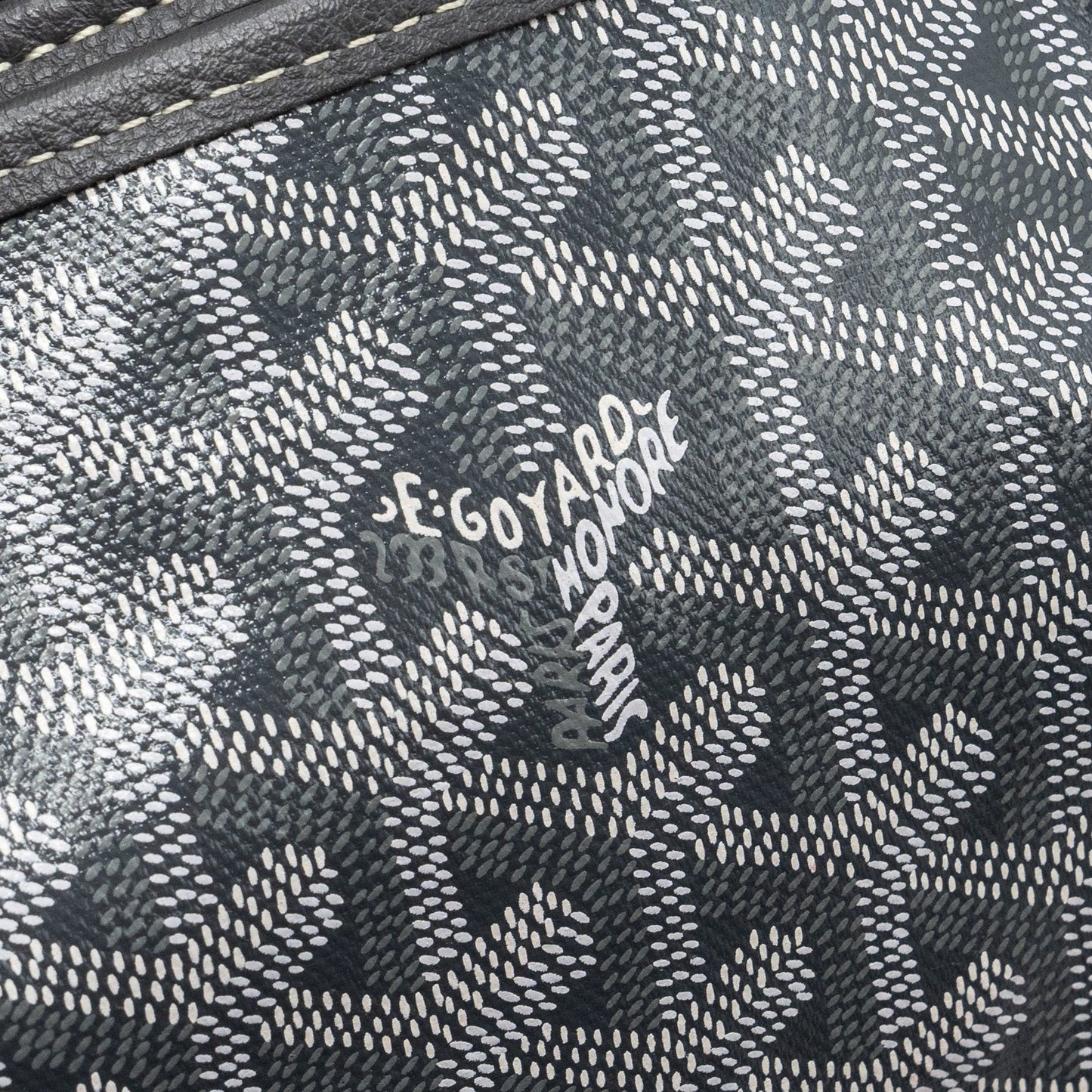 Goyard Mini Anjou Tote Bag Goyardine Canvas Grey SHW