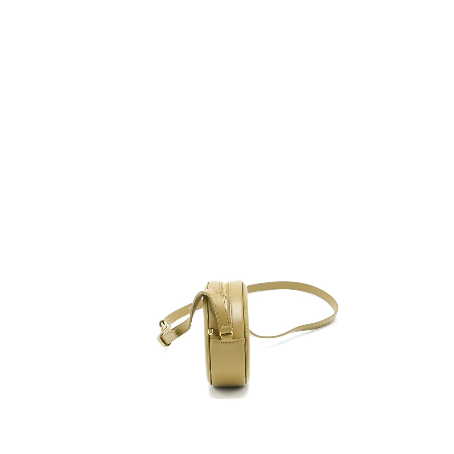 Celine Crossbody Oval Purse Calfskin Olive GHW