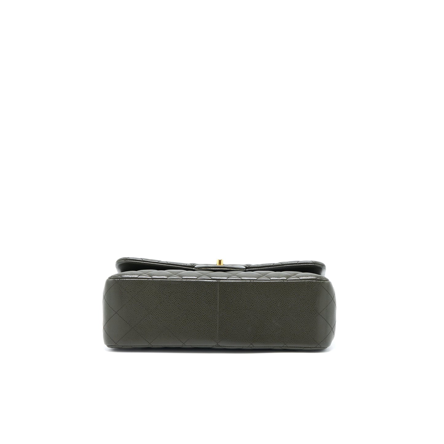 Chanel Classic Jumbo Double Flap Bag Caviar Olive Green GHW