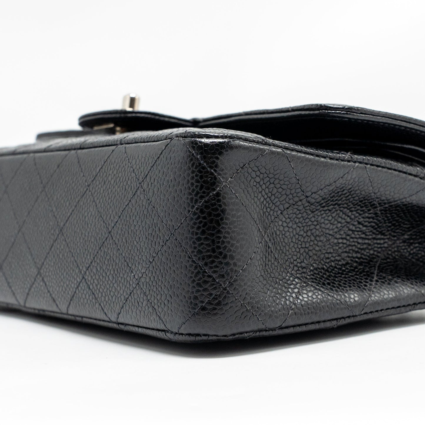 Chanel Medium Classic Double Flap Bag Caviar Black SHW