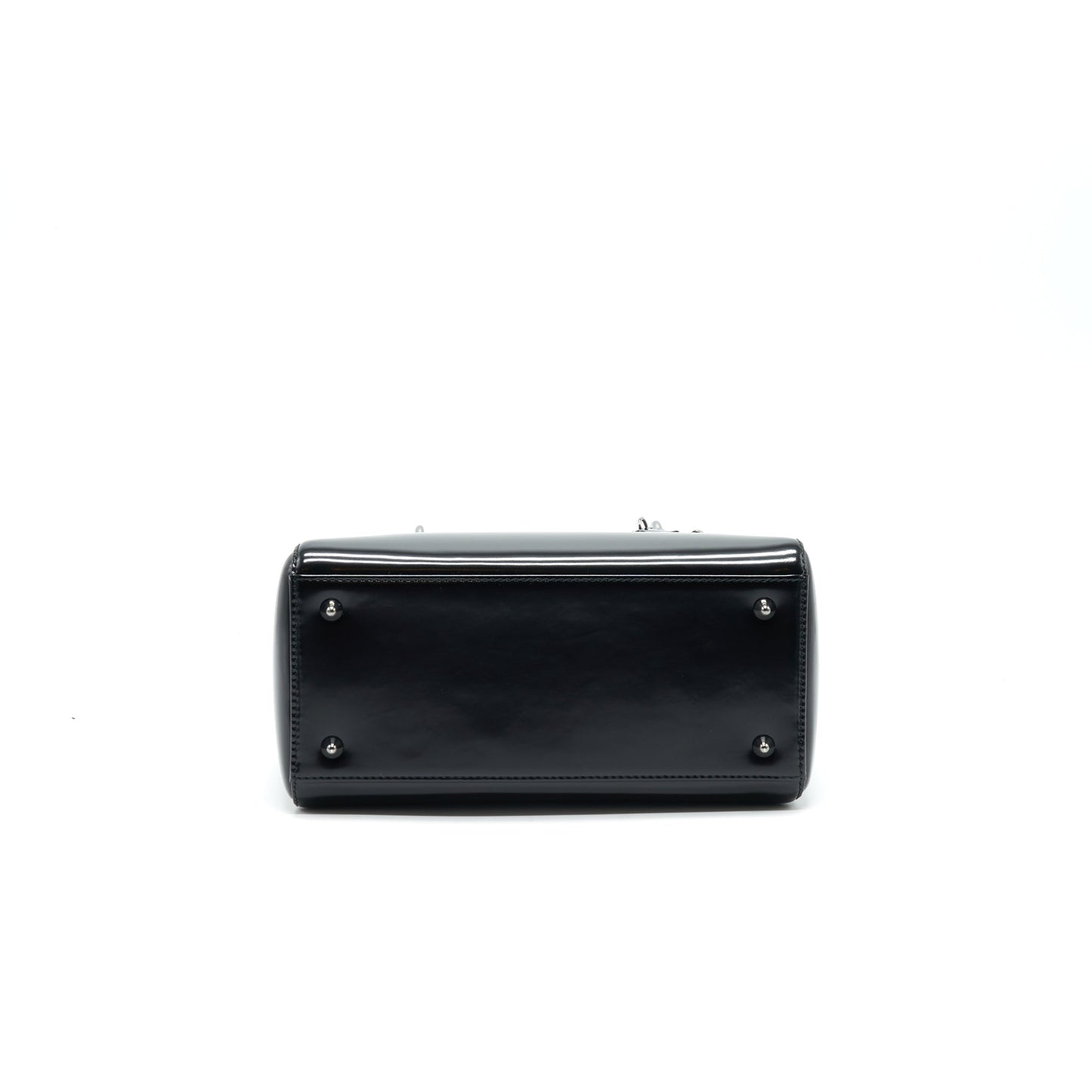 CHRISTIAN DIOR MEDIUM LADY DIOR CALFSKIN IN BLACK BHW