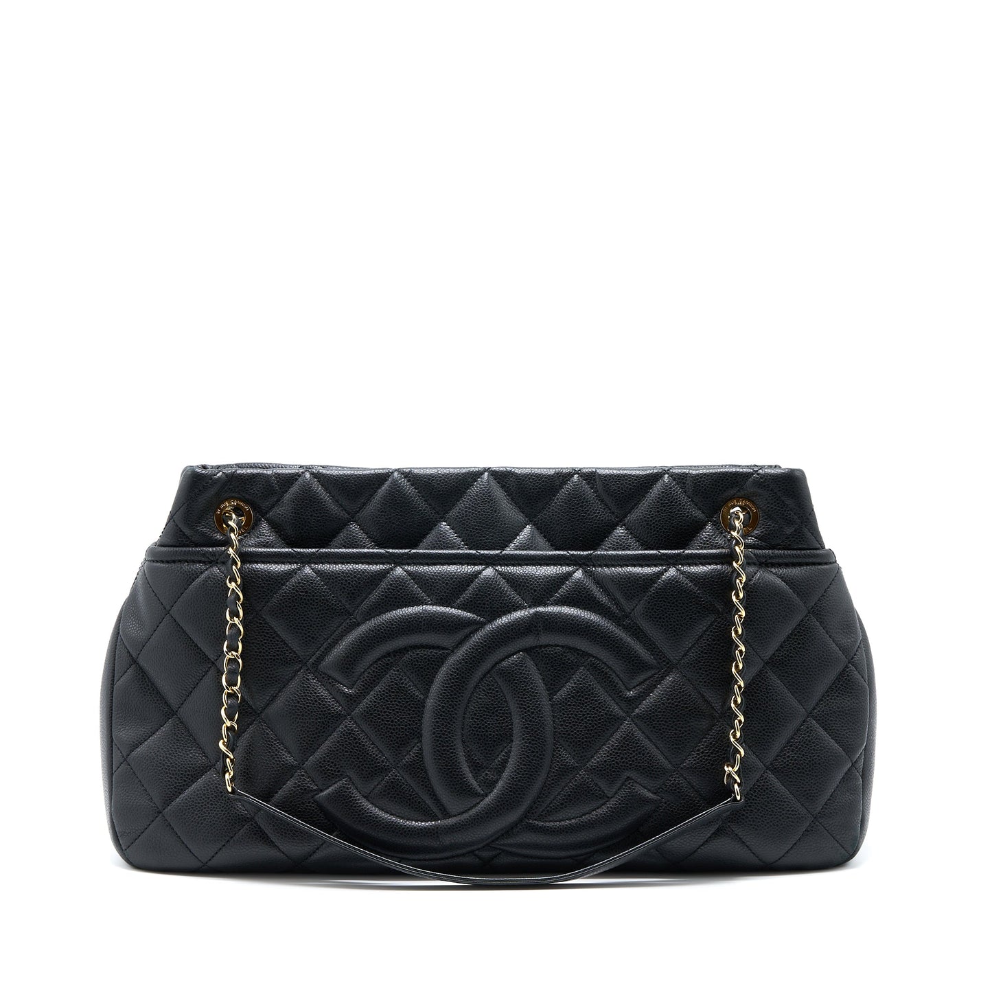 Chanel Matelasse Chain Tote Bag Caviar Black GHW