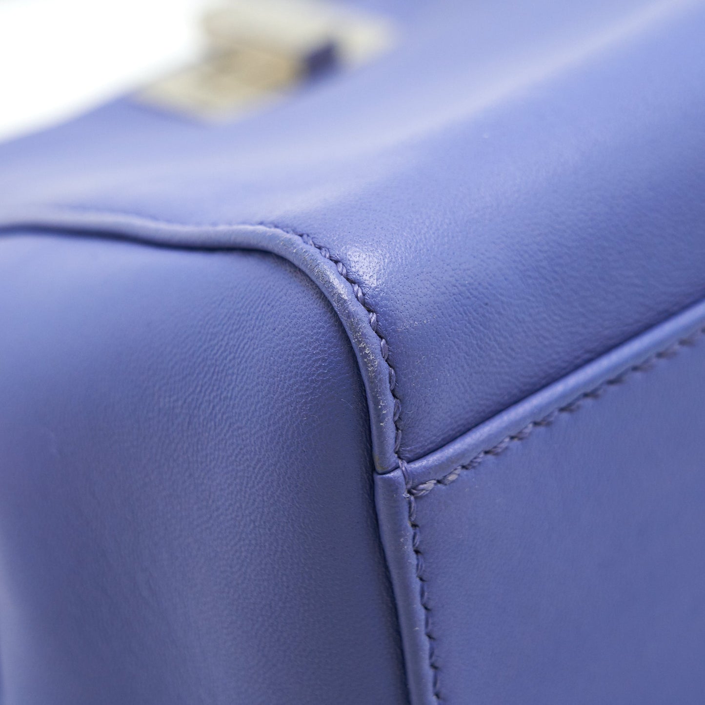 Fendi Small Peekaboo Lambskin Purple SHW