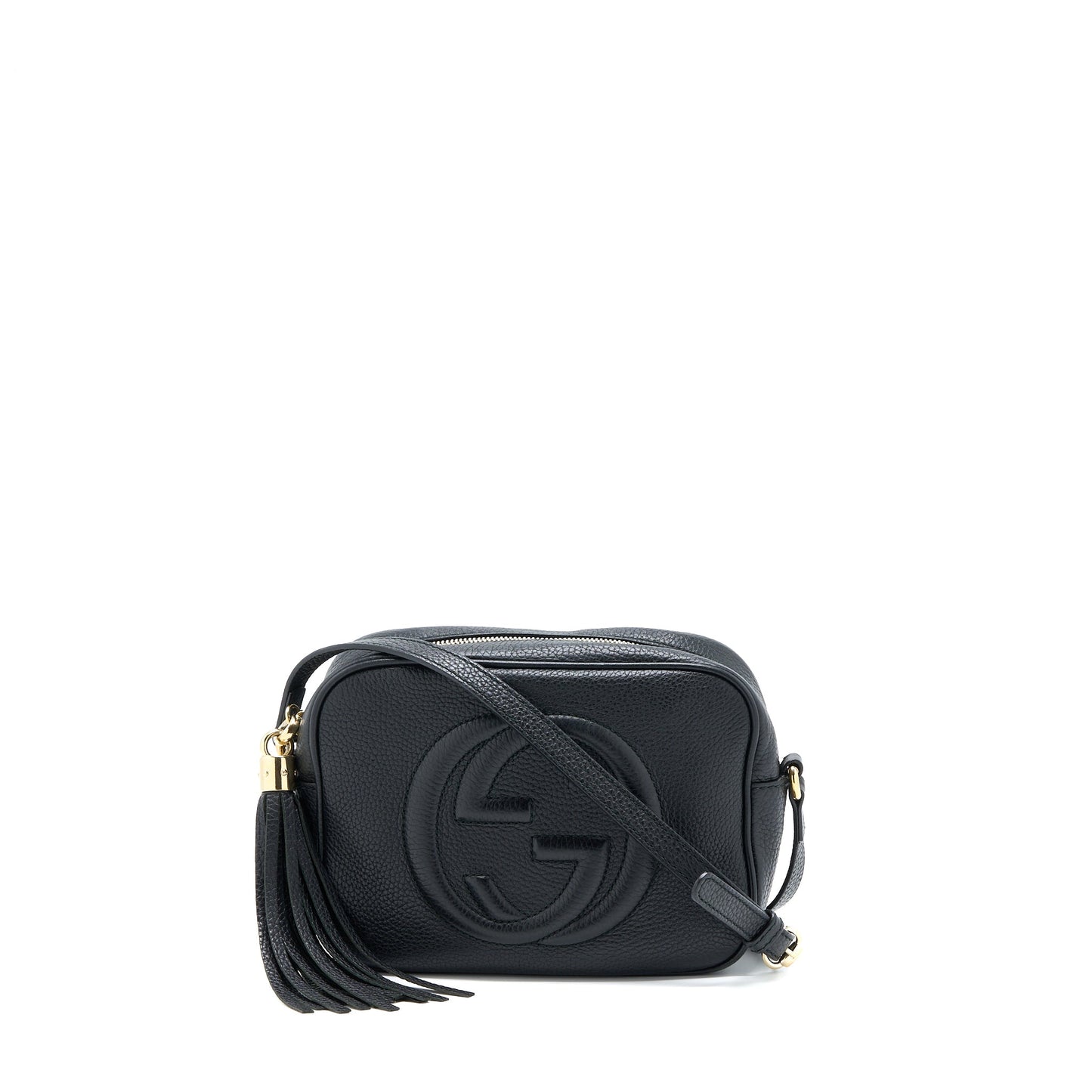 Gucci Soho Disco Camera Bag Calfskin Black LGHW