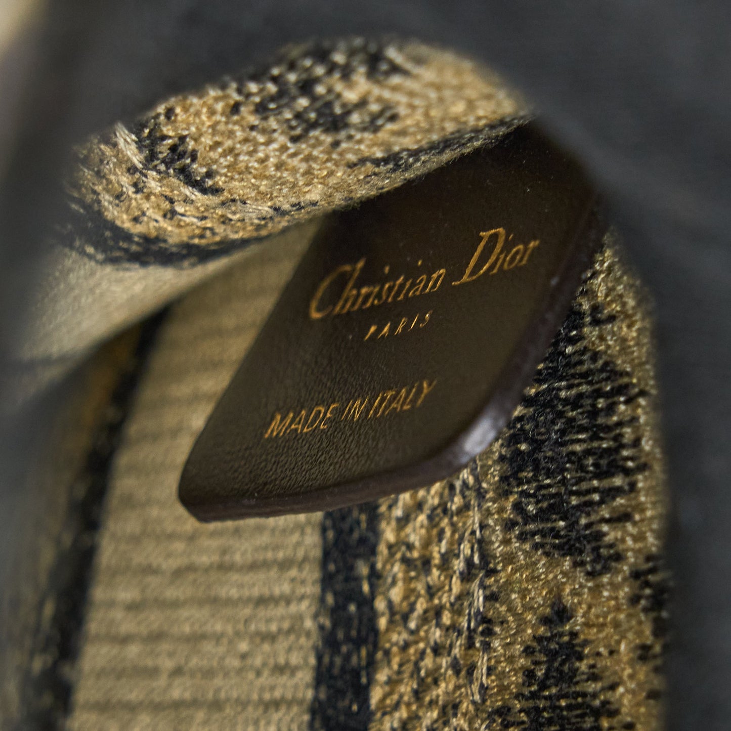 Dior Mini Book Tote Mizza Embroidery Beige/Black