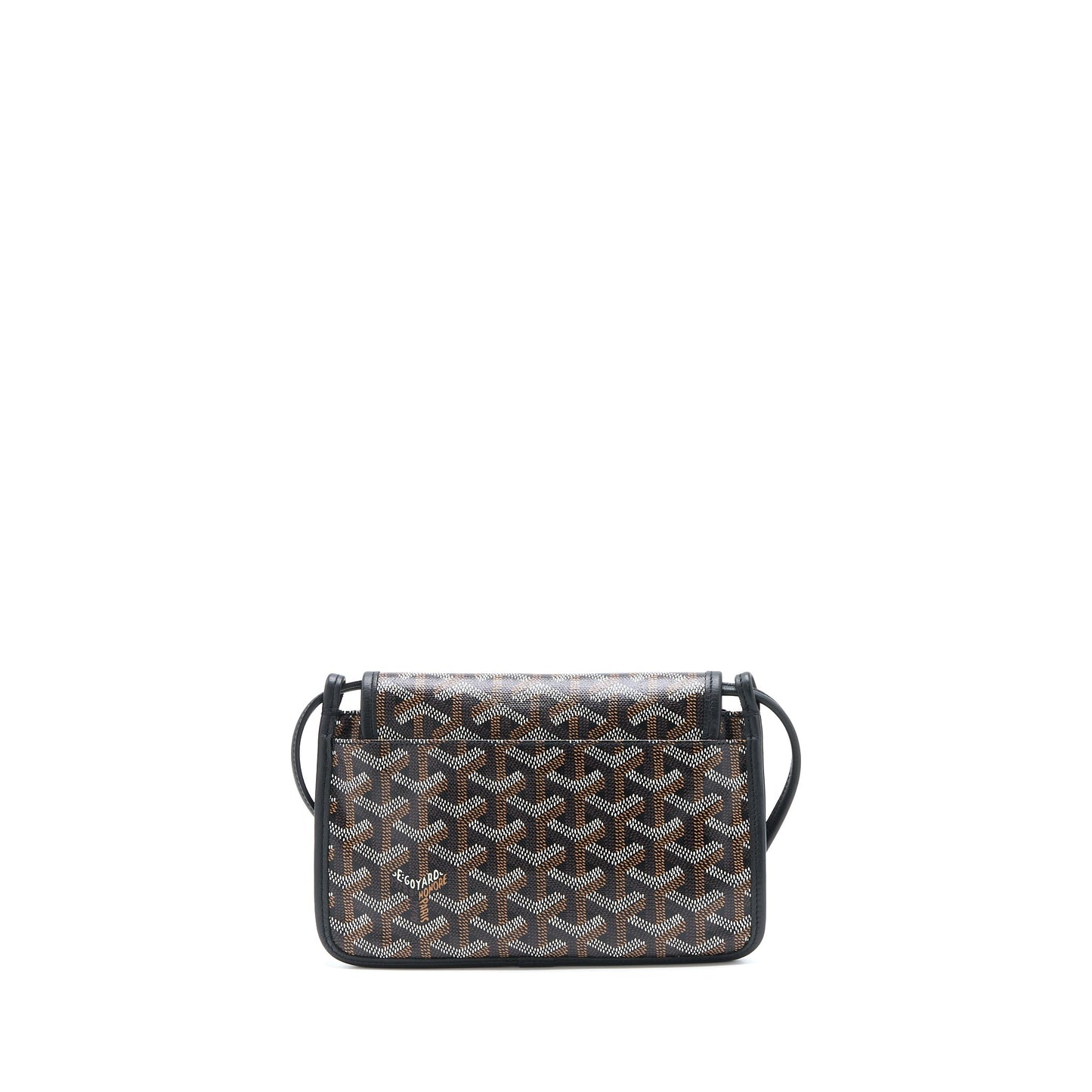Goyard Plumet Pocket Wallet Canvas Black SHW