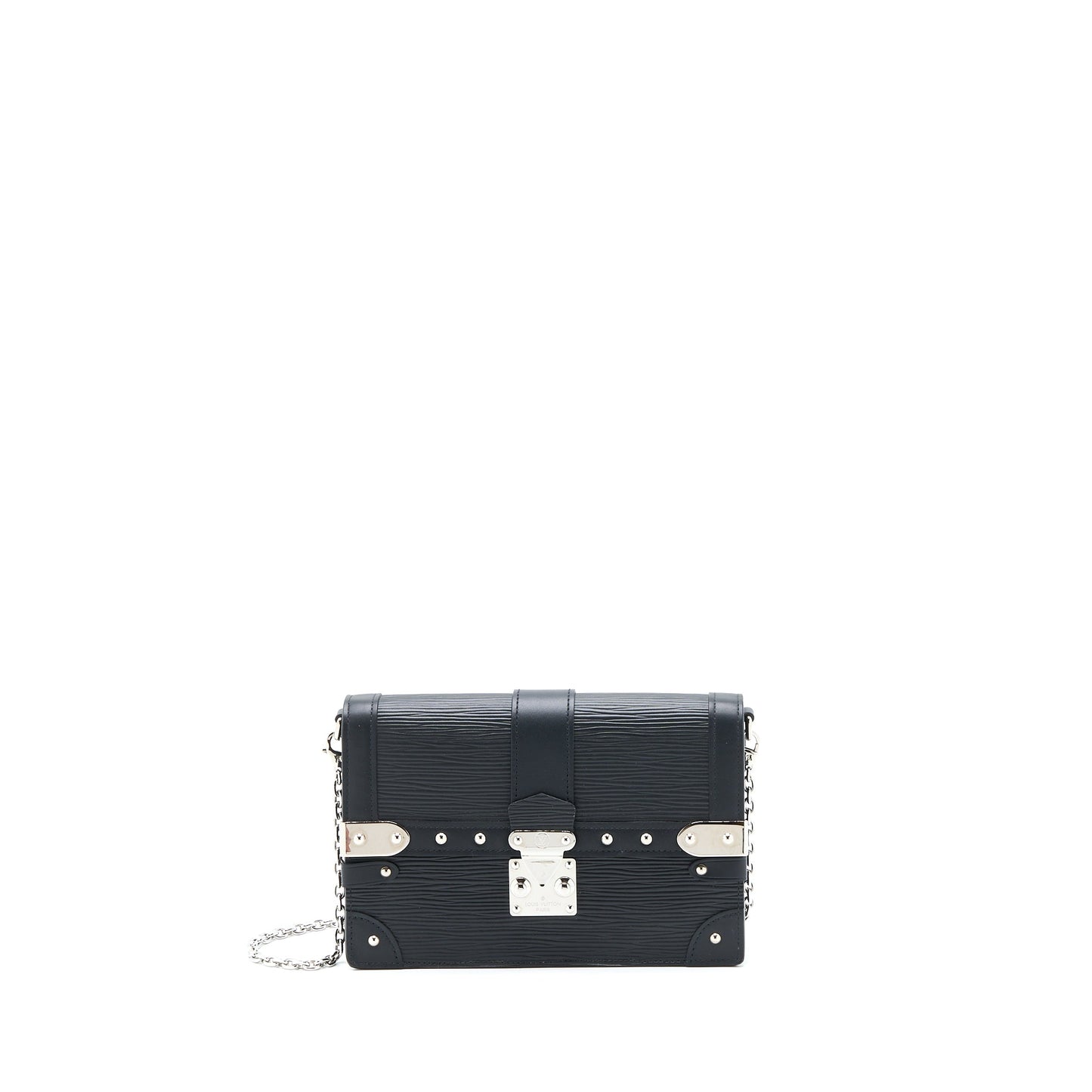 Louis Vuitton Trunk Chain Wallet Epi Black SHW